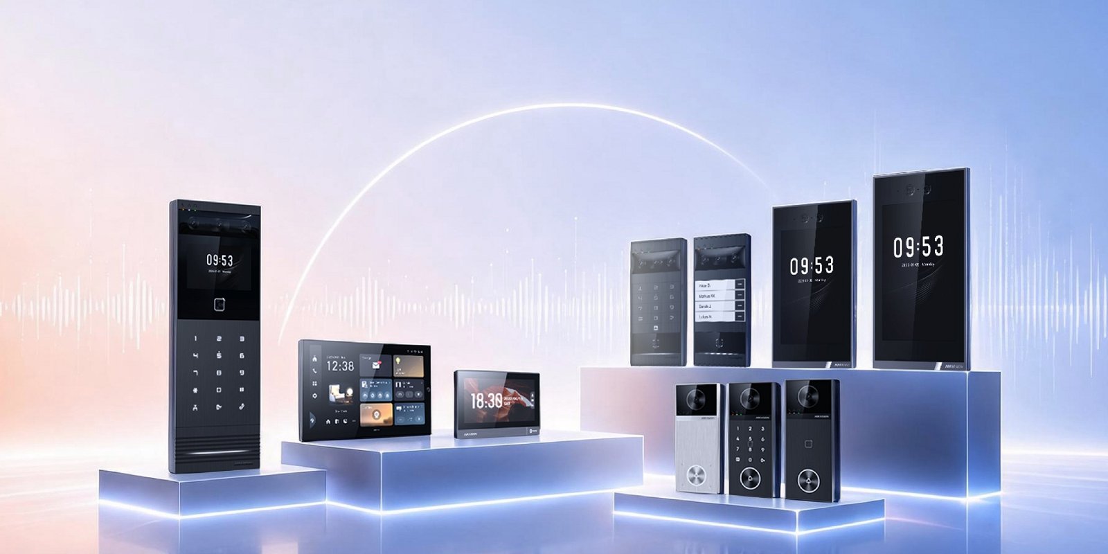 Gama de videoporteiros Hikvision: botoneiras, monitores interiores e terminais com reconhecimento facial